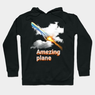 amazing plane art Design Hoodie